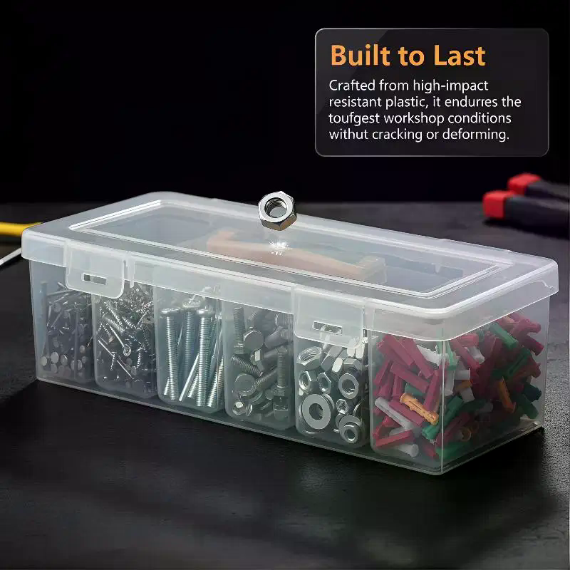 صندوق تخزين أدوات شفاف متعدد ا - مراجعة Diy Electronics Workshop وسعره