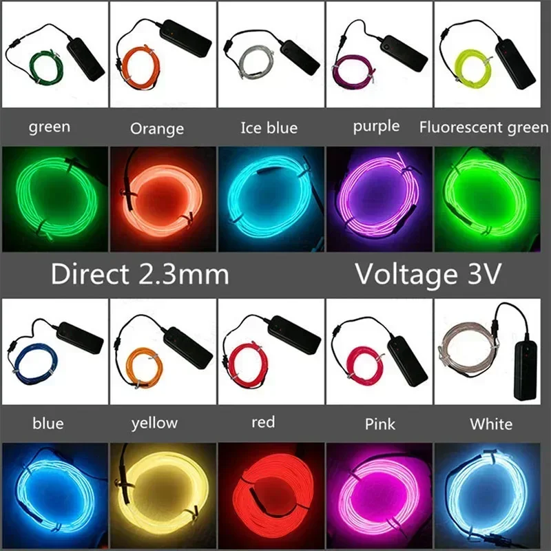 1 متر/3 متر/5 متر مرنة ضوء الن - مراجعة Diy Electronics News وسعره