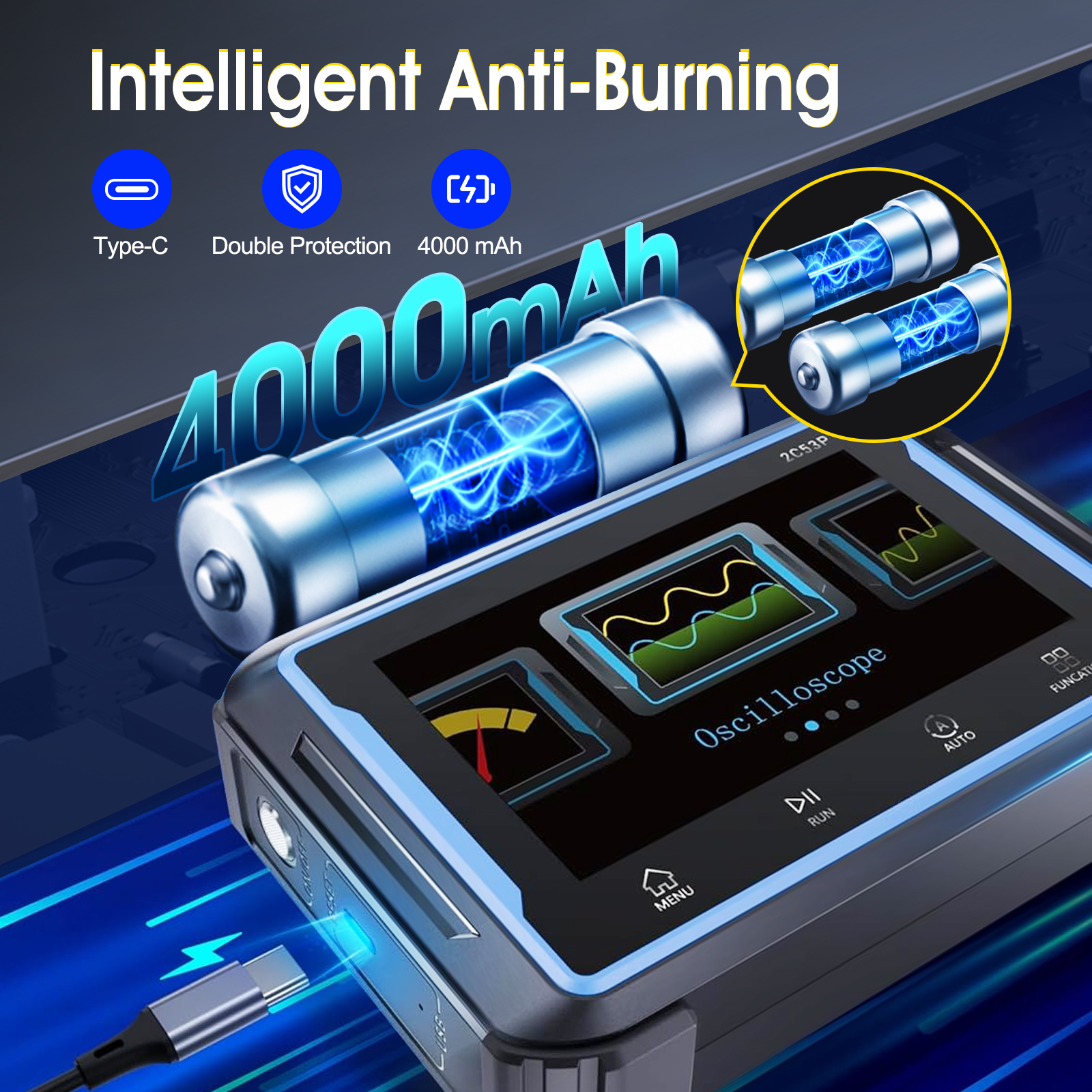 جهاز راسم ذبذبات ثنائي القناة  - مراجعة Diy Electronics Lab وسعره