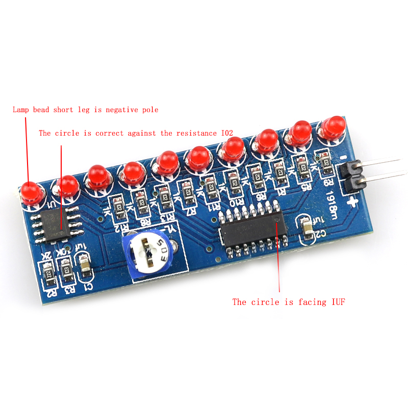 NE555 + CD4017 تشغيل LED تدفق  - مراجعة Diy Electronics News وسعره
